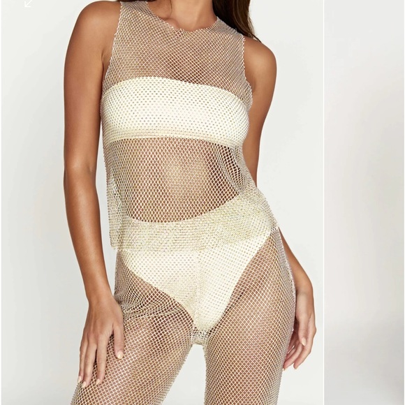 MESHKI diomante mesh top and bottom - Picture 3 of 4